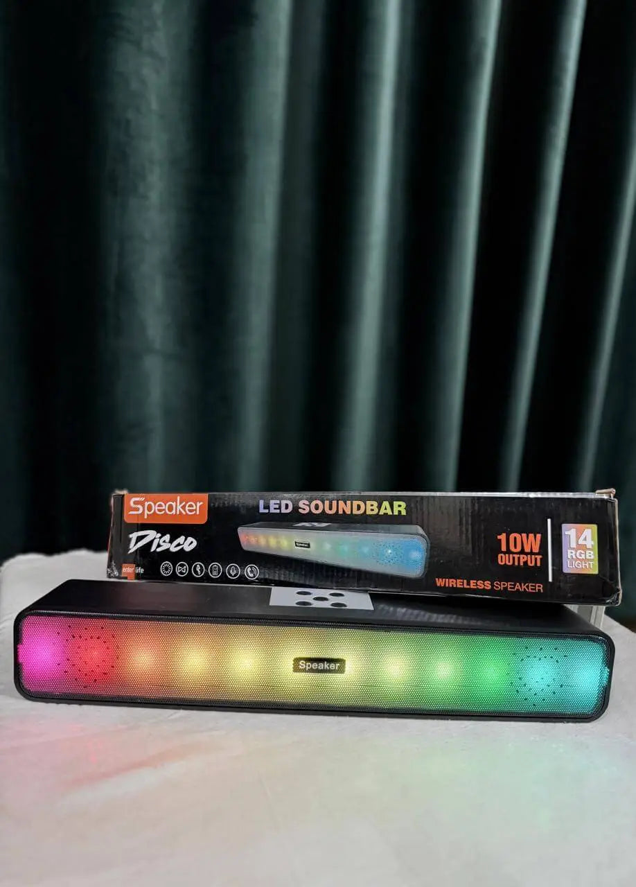 RGB LED Wireless Soundbar Turn Any Room Into a Vibe With Powerful RGB Sound
